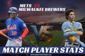 mets vs milwaukee brewers match player stats