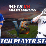 mets vs miami marlins match player stats