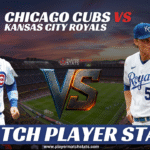 chicago cubs vs kansas city royals match player stats