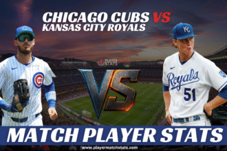 chicago cubs vs kansas city royals match player stats