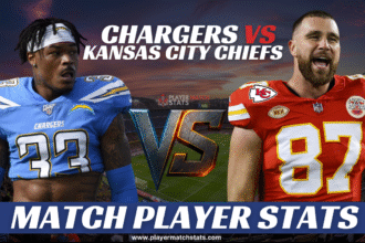 chargers vs kansas city chiefs match player stats