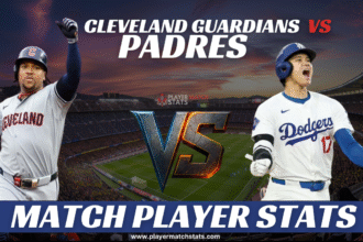 cleveland guardians vs padres match player stats