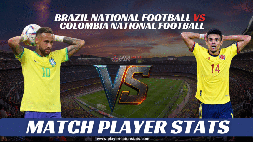 brazil national football team vs colombia national football team stats