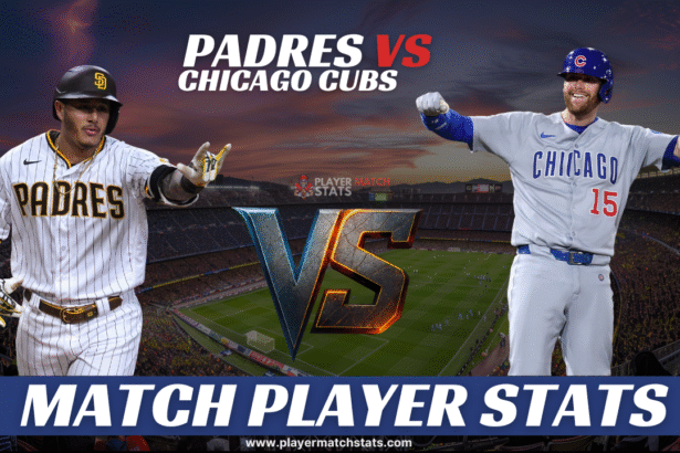 padres vs chicago cubs match player stats