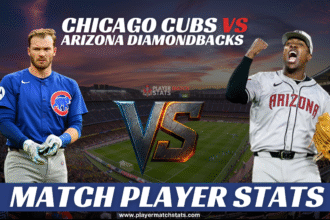 chicago cubs vs arizona diamondbacks match player stats
