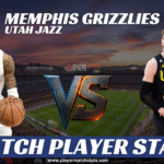 memphis grizzlies vs utah jazz match player stats
