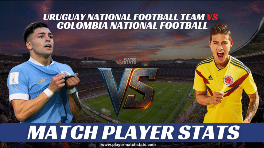 uruguay national football team vs colombia national football team stats