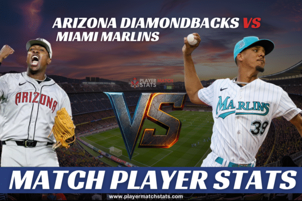 arizona diamondbacks vs miami marlins match player stats