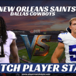 new orleans saints vs dallas cowboys match player stats