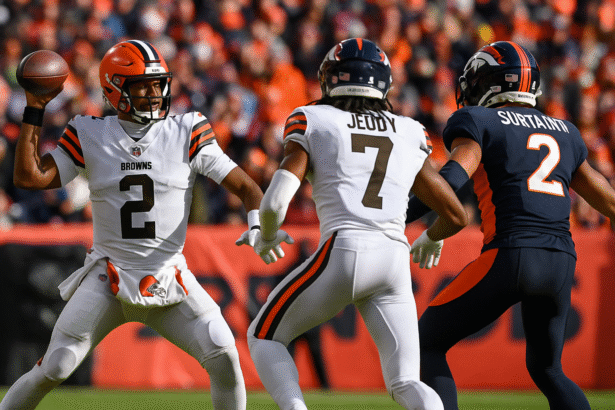 cleveland browns vs denver broncos match player stats