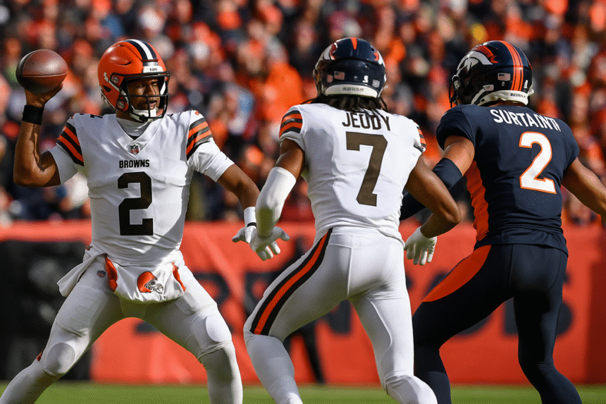 cleveland browns vs denver broncos match player stats