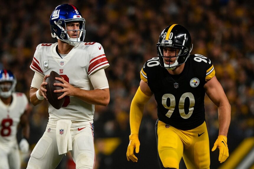 new york giants vs steelers match player stats