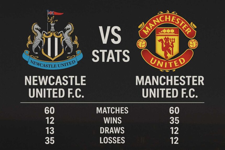 newcastle united f.c. vs manchester united f.c. stats