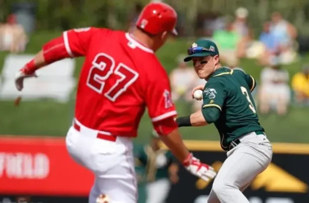 oakland athletics vs los angeles angels match player stats